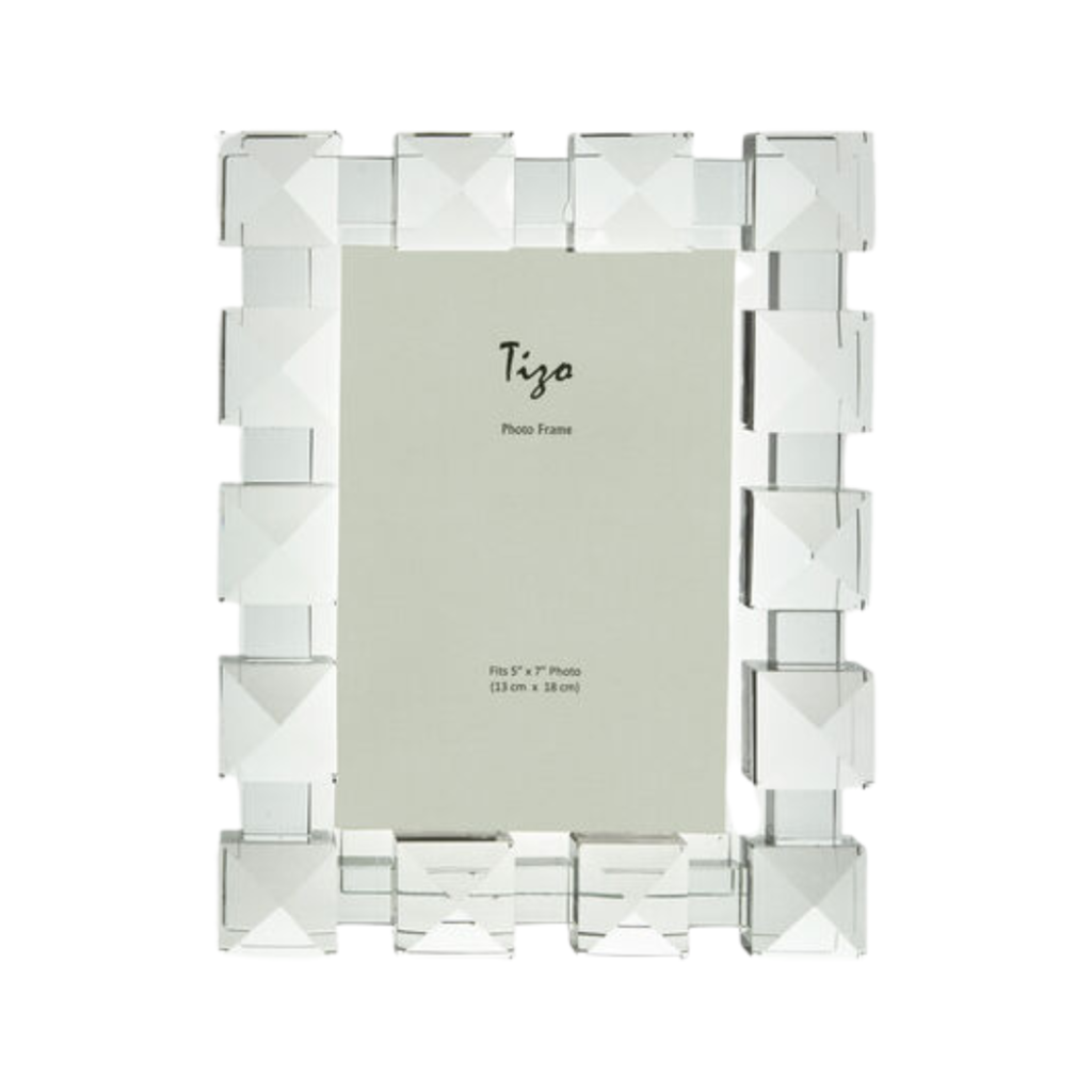 4x6 crystal glass frame - SQ diamond