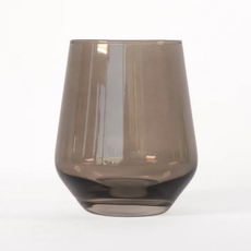 Estelle Colored Glass Gray Smoke Stemless
