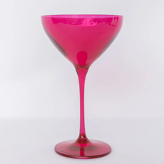 Estelle Colored Glass Fuchsia Martini Glass