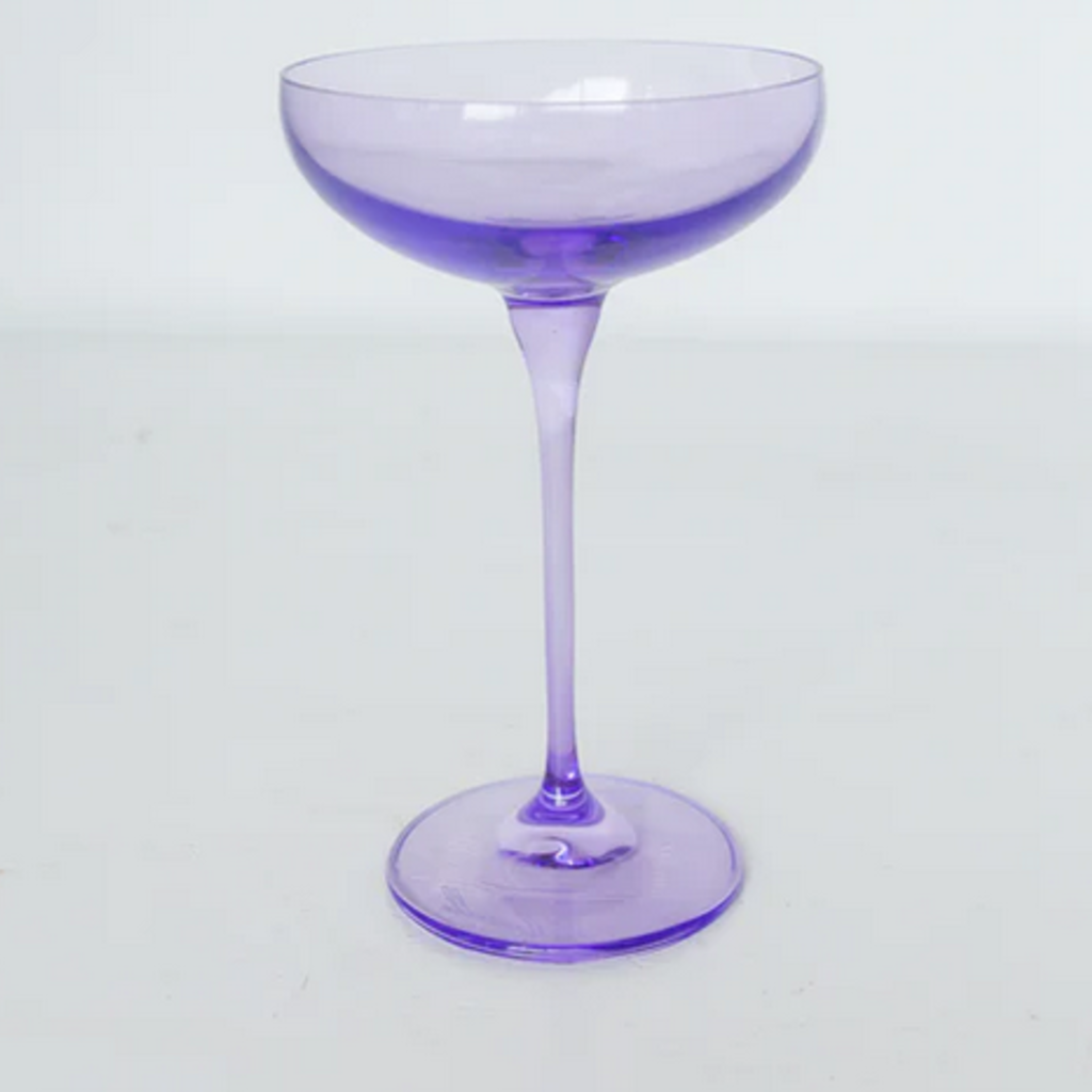 Estelle Colored Glass Lavender Champagne Coupe