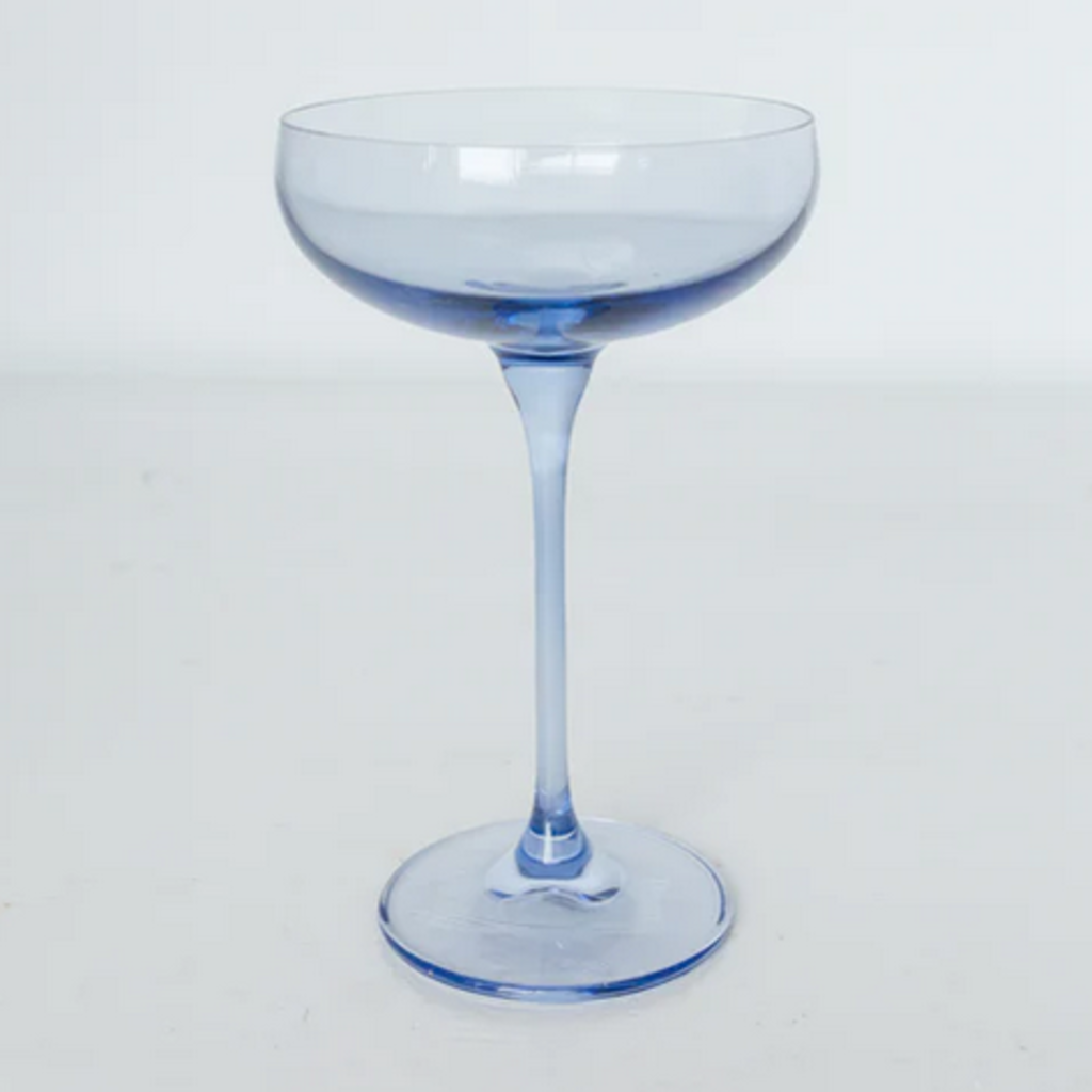 Estelle Colored Glass Cobalt Blue Champagne Coupe