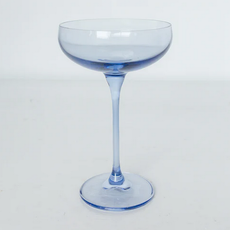 Estelle Colored Glass Cobalt Blue Champagne Coupe