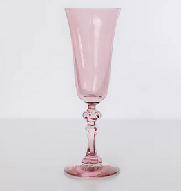 Estelle Colored Glass Rose Regal Flute
