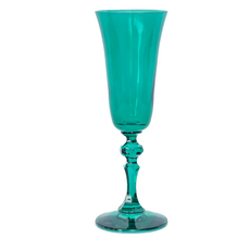 Estelle Colored Glass Emerald Green Regal Flute