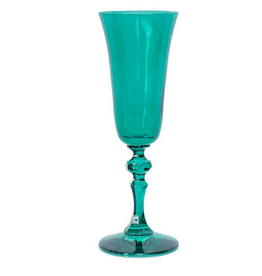 Estelle Colored Glass Emerald Green Regal Flute