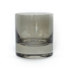 Estelle Colored Glass Gray Smoke Rocks Glass