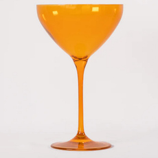 Estelle Colored Glass Butterscotch Martini Glass
