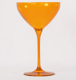 Estelle Colored Glass Butterscotch Martini Glass
