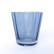 Estelle Colored Glass Cobalt Blue Sunday Low Ball