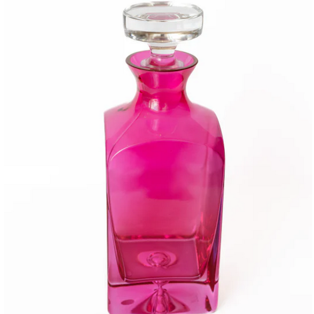 Estelle Colored Glass Fuchsia Heritage Decanter