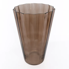 Estelle Colored Glass Amber Smoke Sunday Vase