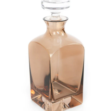 Estelle Colored Glass Amber Smoke Heritage Decanter