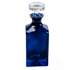 Estelle Colored Glass Midnight Blue Vogue Decanter