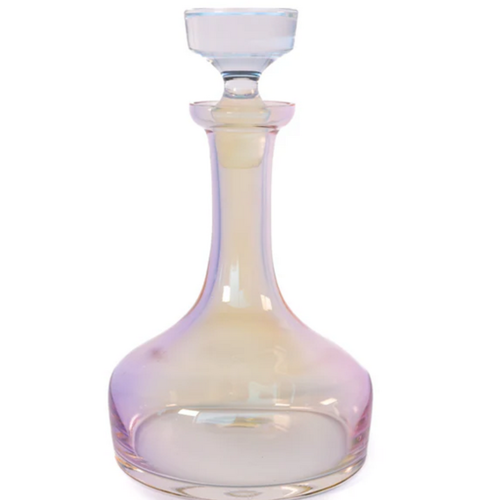 Estelle Colored Glass Iridescent Vogue Decanter