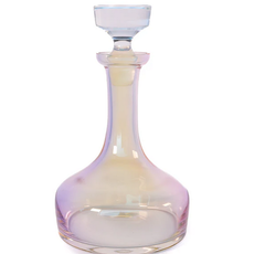 Estelle Colored Glass Iridescent Vogue Decanter