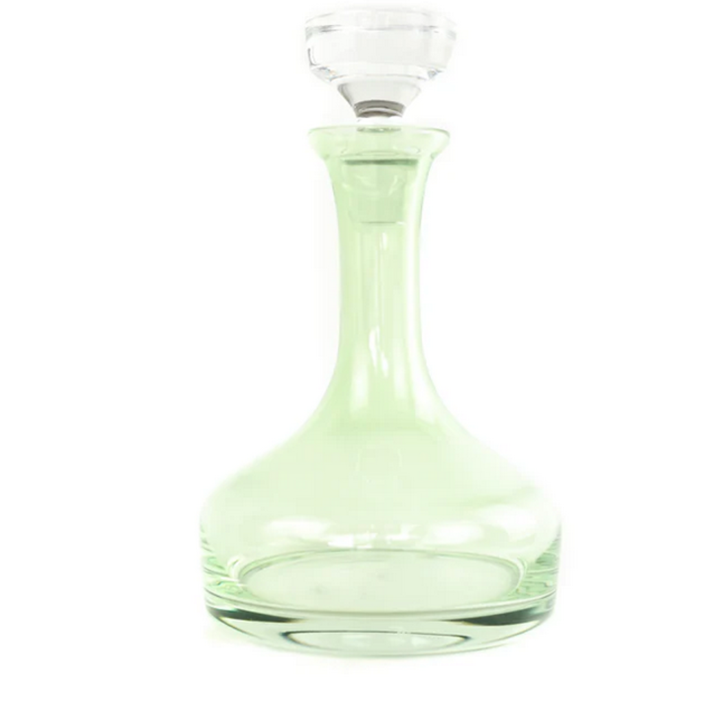 Estelle Colored Glass Mint Green Vogue Decanter