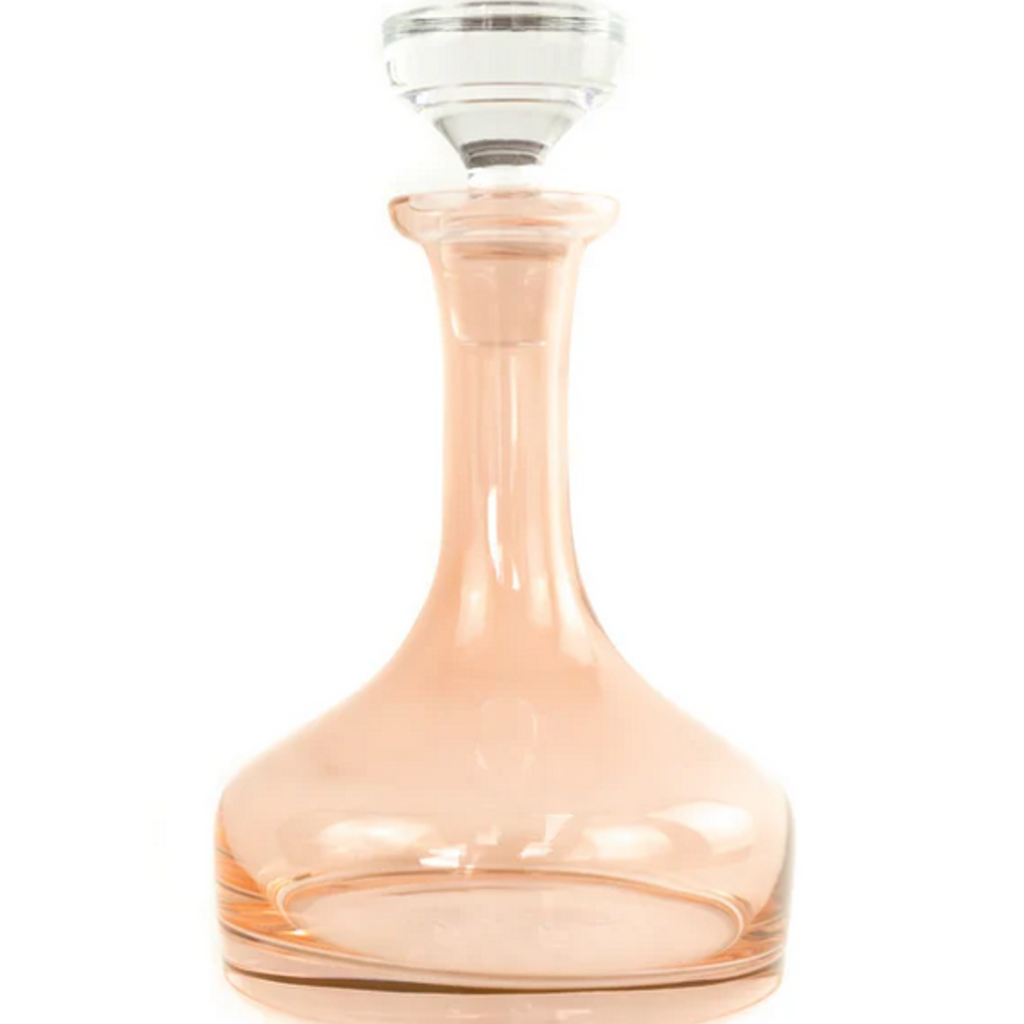 Estelle Colored Glass Blush Pink Vogue Decanter