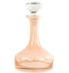 Estelle Colored Glass Blush Pink Vogue Decanter