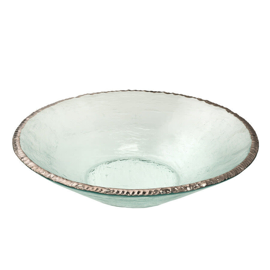Annie Glass E165P - Edgey 13 1/4" Round Bowl