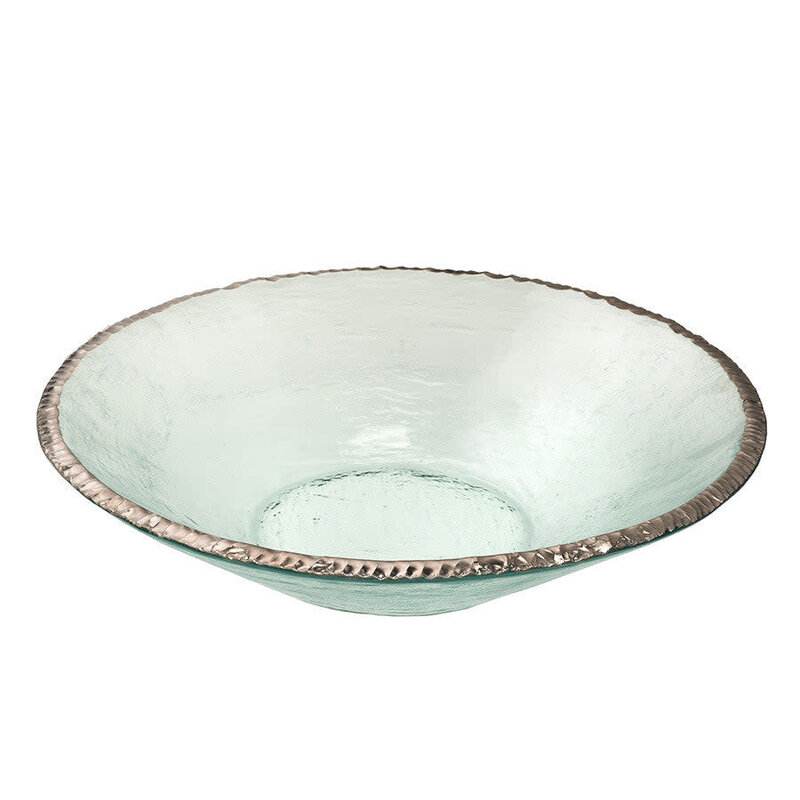 Annie Glass E165P - Edgey 13 1/4" Round Bowl