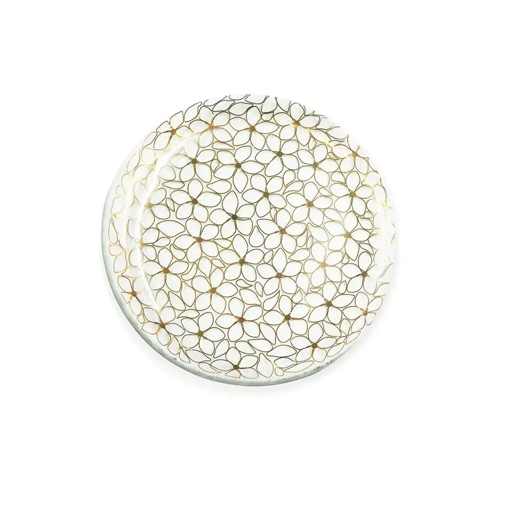 Annie Glass Daisy Chain Salad Plate