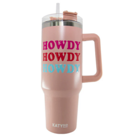 Howdy Western Tumbler with Handle