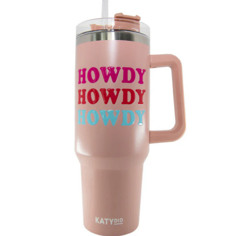 Howdy Western Tumbler with Handle