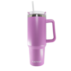 Orchid Tumbler Cup with Handle