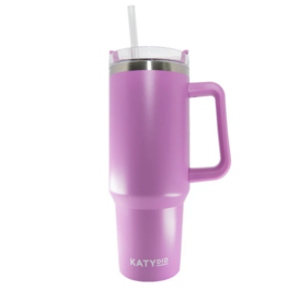 Orchid Tumbler Cup with Handle