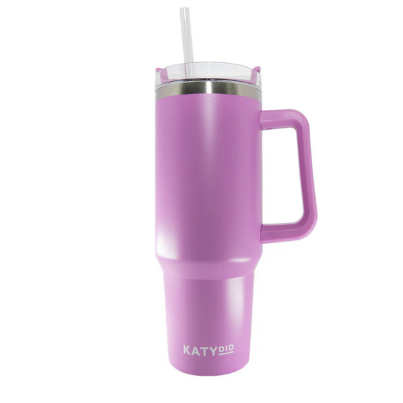 Orchid Tumbler Cup with Handle