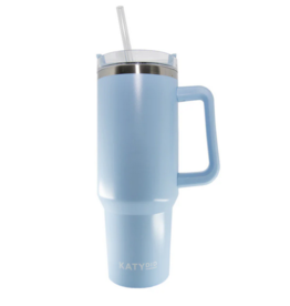 Light Blue Tumbler Cup with Handle