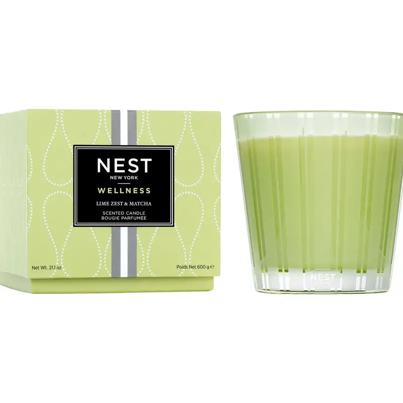 Lime Zest & Matcha 3 wick candle 21.1 0z