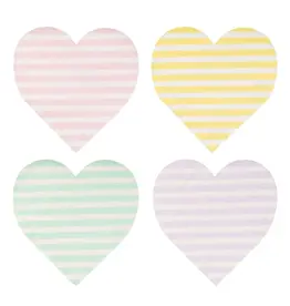 Striped Hearts Napkin Set