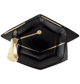 Graduation Cap Shaped Paper Plate