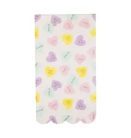 Conversation Hearts Dinner Napkin