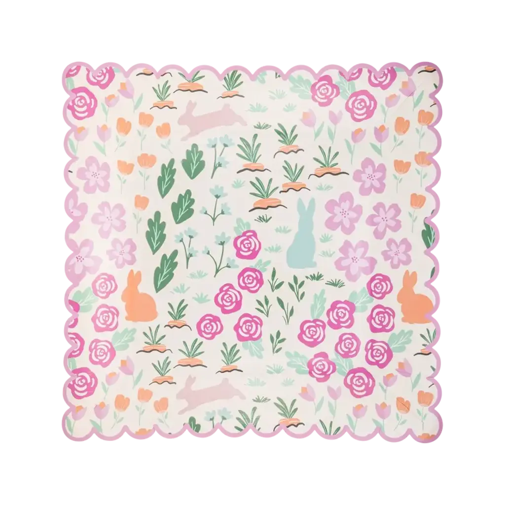 Garden Scatter Paper Plate