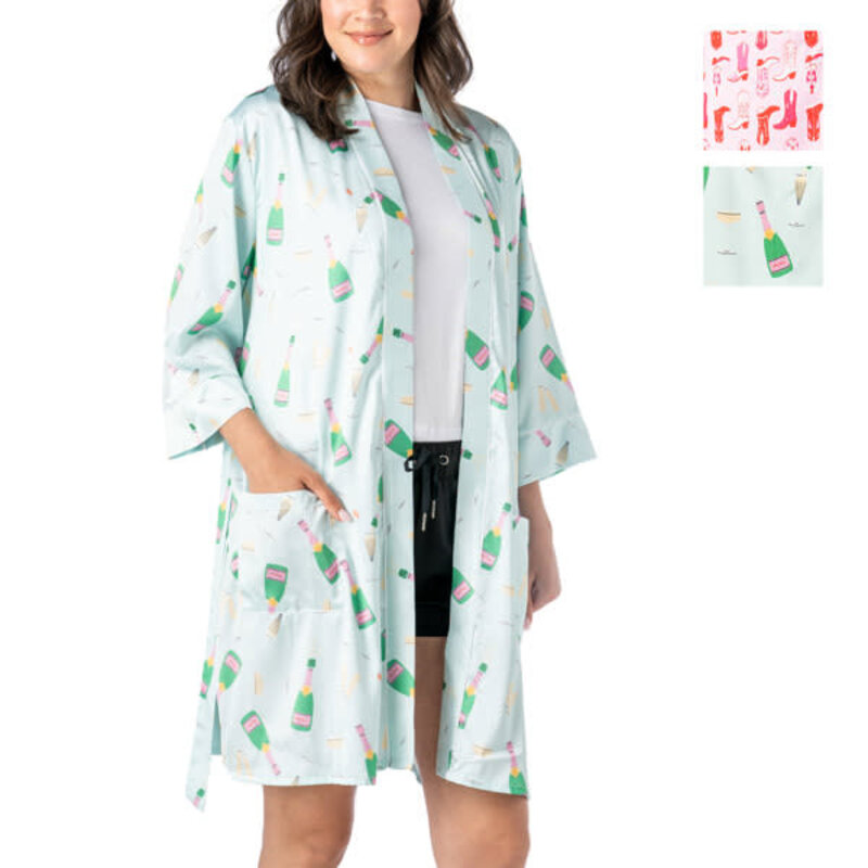 Brunch & Bubbles Satin Robe