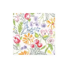 Cerise Floral Cocktail Napkin