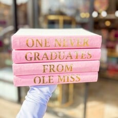 One Never Graduates Book Set - Light Pink