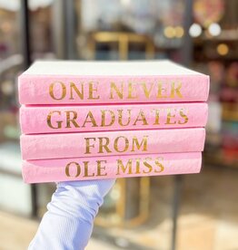 One Never Graduates Book Set - Light Pink