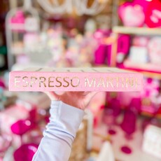 Espresso Martini Decorative Book - Pink