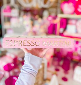 Espresso Martini Decorative Book - Pink