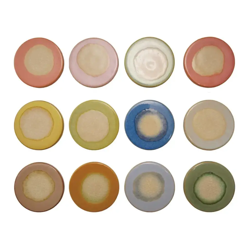 Stoneware Coaster Reactive Glaze