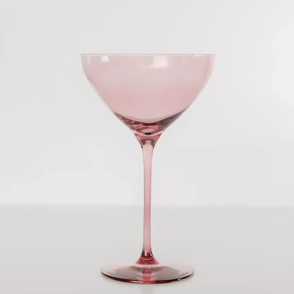 Estelle Colored Glass Rose Martini Glass