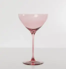 Estelle Colored Glass Rose Martini Glass