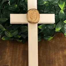 Lily of the Valley Wooden Cross