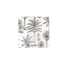 Napkin Cocktail Southern Palms Flax/White