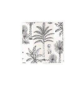 Napkin Cocktail Southern Palms Flax/White