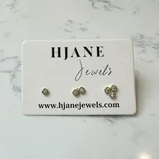 Hjane Jewels Coin Trio Stud Set