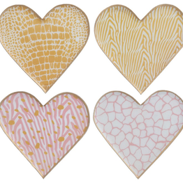 Enameled Metal Heart Dish